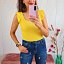 Top Amarillo Volantes